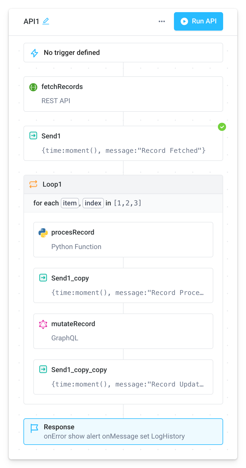 Looping progress