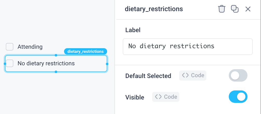 Use copy and paste to easily replicate checkboxes