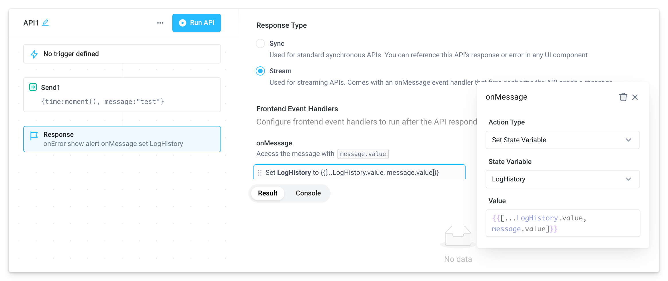 Configure OnMessage