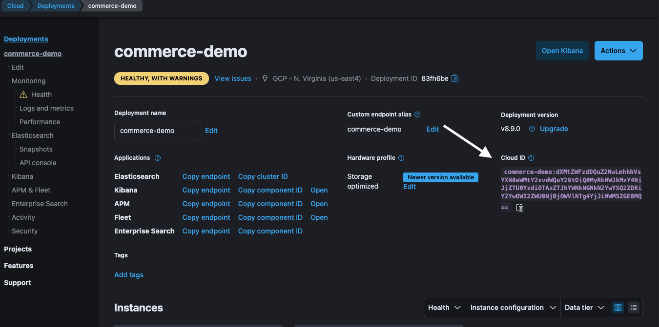 Elastic Cloud ID