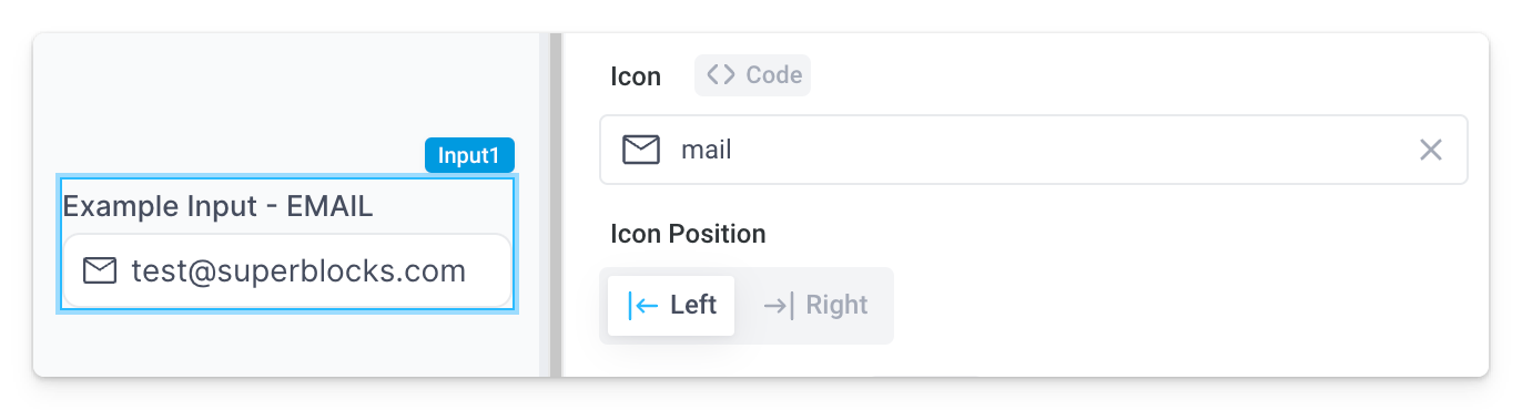 email input