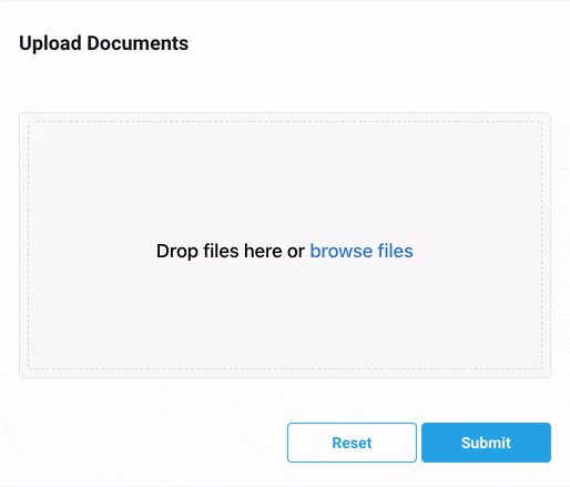 Use a form component and filepicker to upload a file to S3