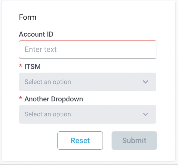 Filling out a form with disabled components until previous component is valid