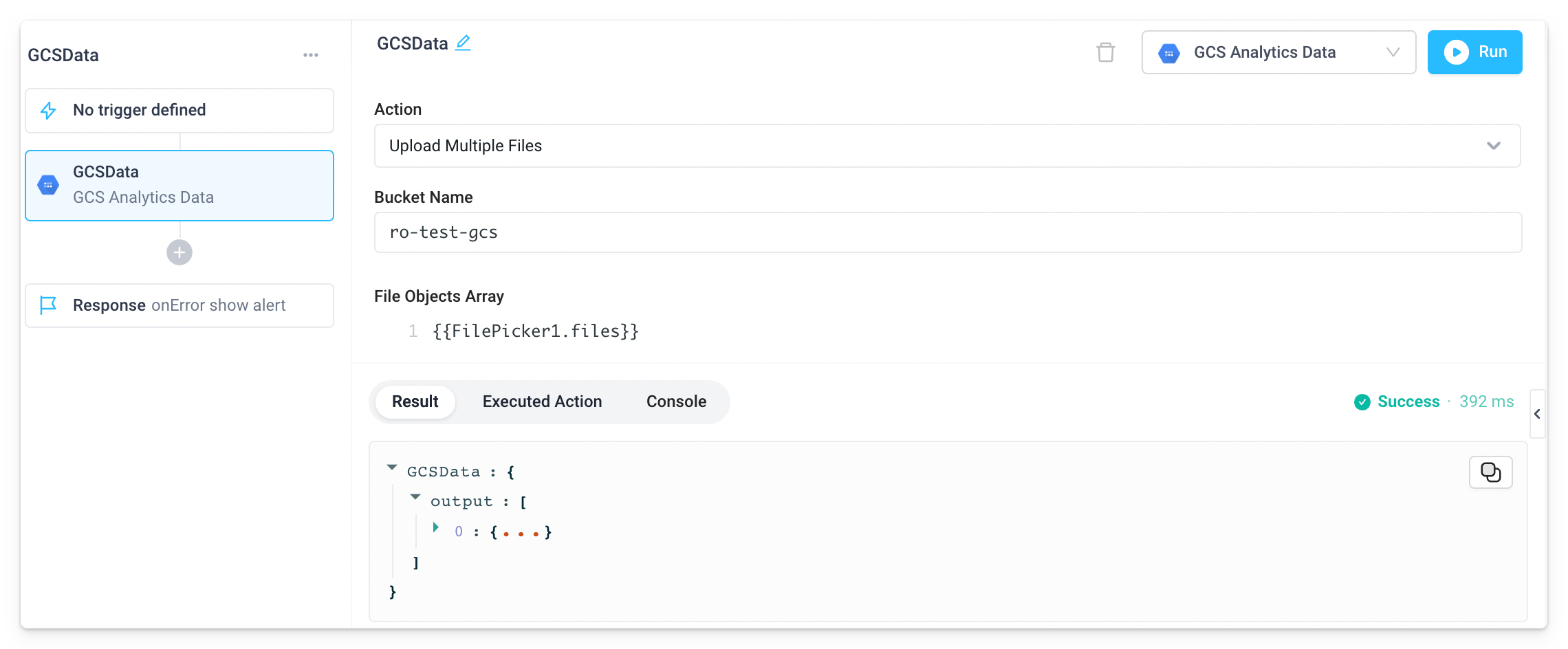 Upload multiple files to a GCS bucket