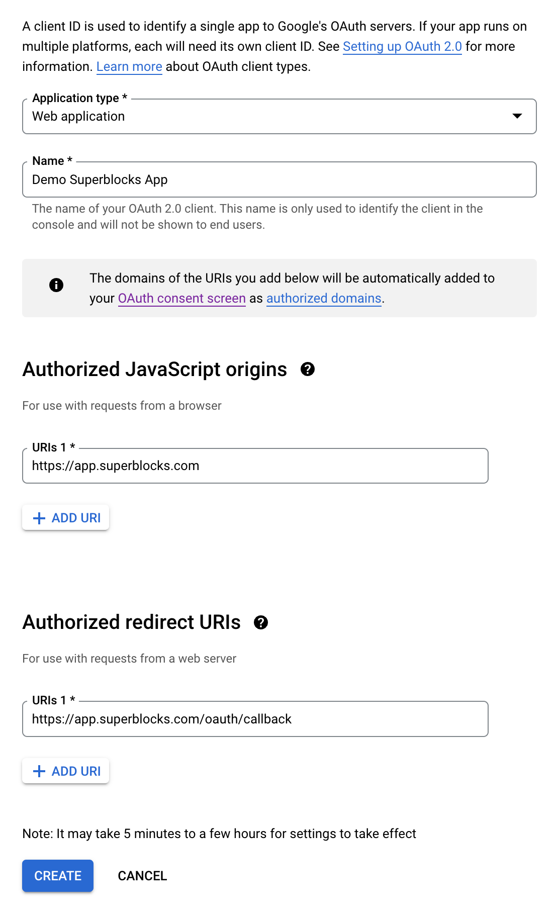 Connecting to Google services using custom OAuth client