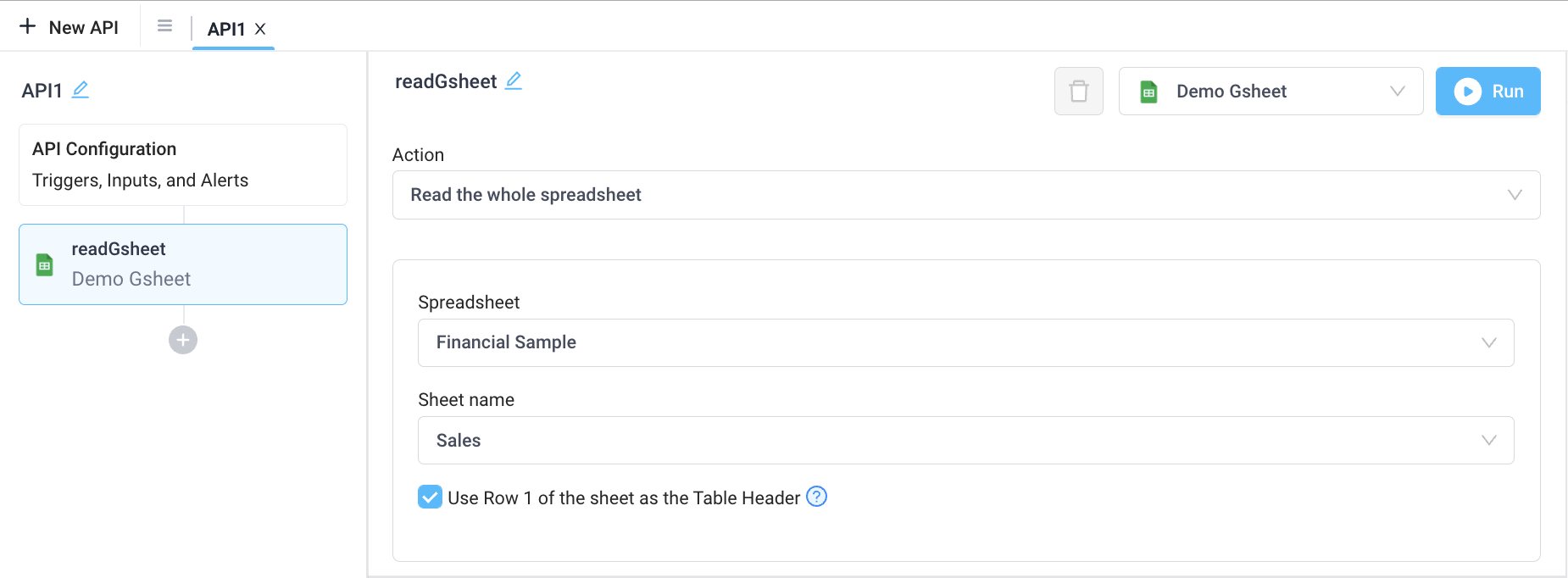 Read the whole spreadsheet to pull in data from Google Sheets