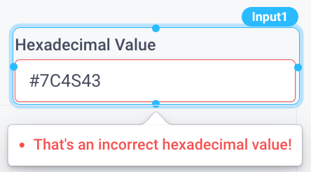Throw an error when an invalid hexadecimal is passed in