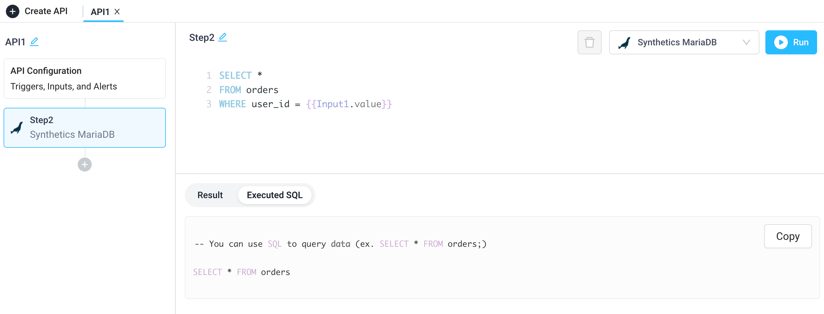 See the executed SQL of a MariaDB query