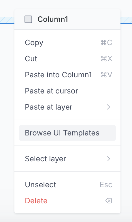 Right Click Context Menu