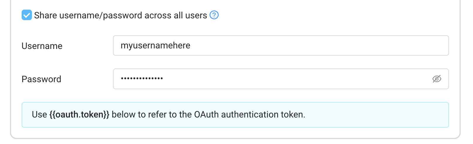 Use password grant to authenticate an API for all users