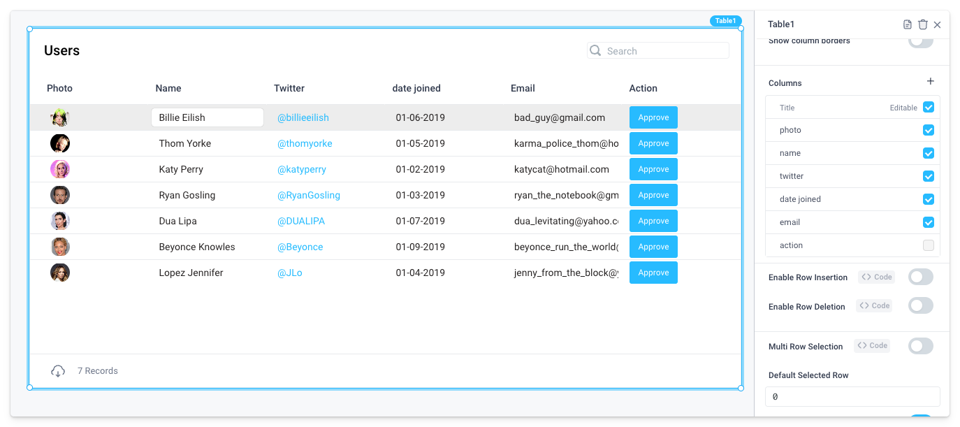 Table | Superblocks Docs