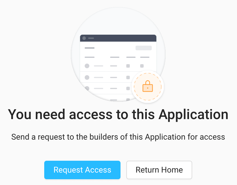Request access to an application